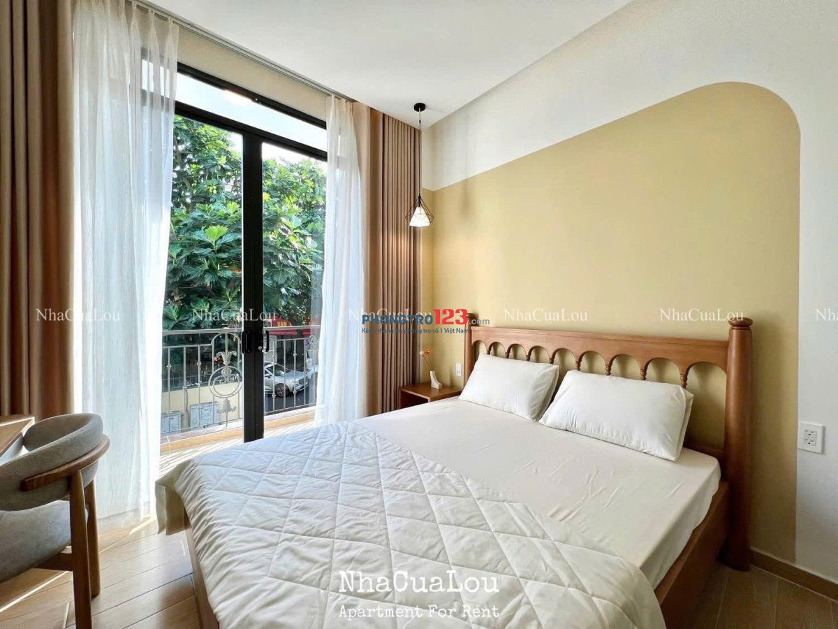 Cho thuê căn 1PN studio có ban công – Full nội thất cao cấp – Gần sân bay Tân Sơn Nhất, cv Gia Định