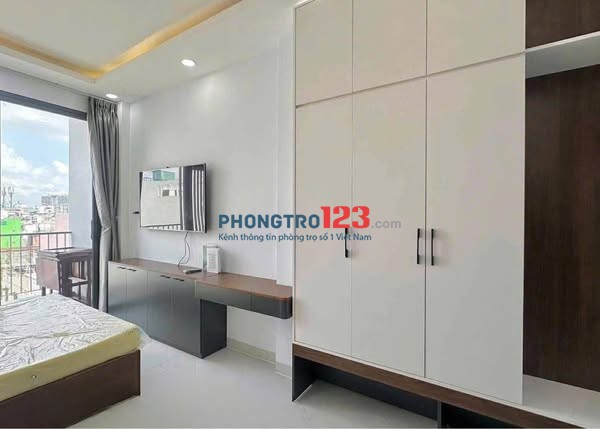 Cho thuê phòng ban công 35m2 Nơ Trang Long, gần Chợ Bà Chiểu, ĐH Văn Lang, gân Q1, Phú Nhuận, Gò Vấp