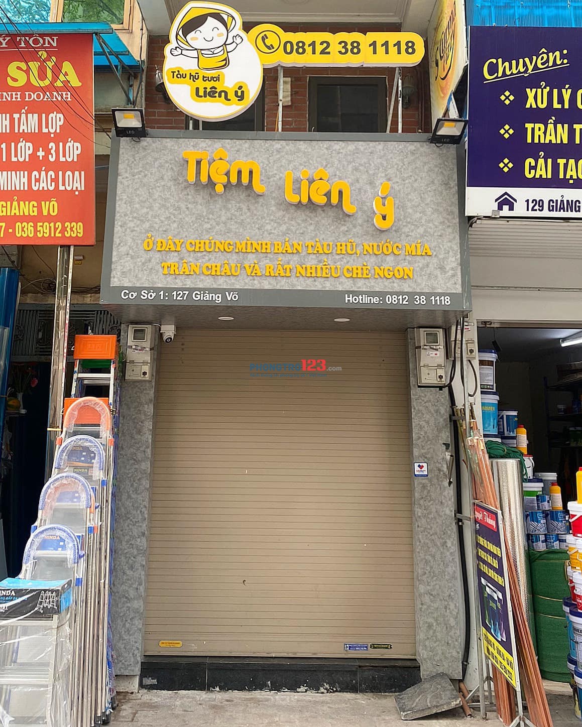 CHO THUÊ CỬA HÀNG MẶT PHỐ TẠI SỐ NHÀ 127 GIẢNG VÕ - CÁT LINH - ĐỐNG ĐA - HÀ NỘI
