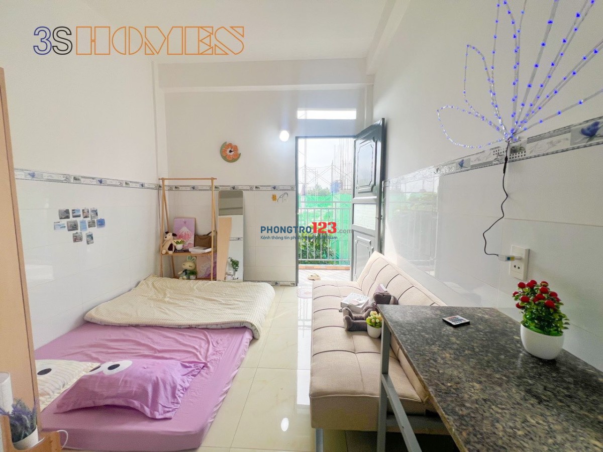 Phòng không gác giá rẻ có ban công gần Nguyễn Văn Lượng, cuối Nguyễn Oanh, Nguyễn Văn Dung