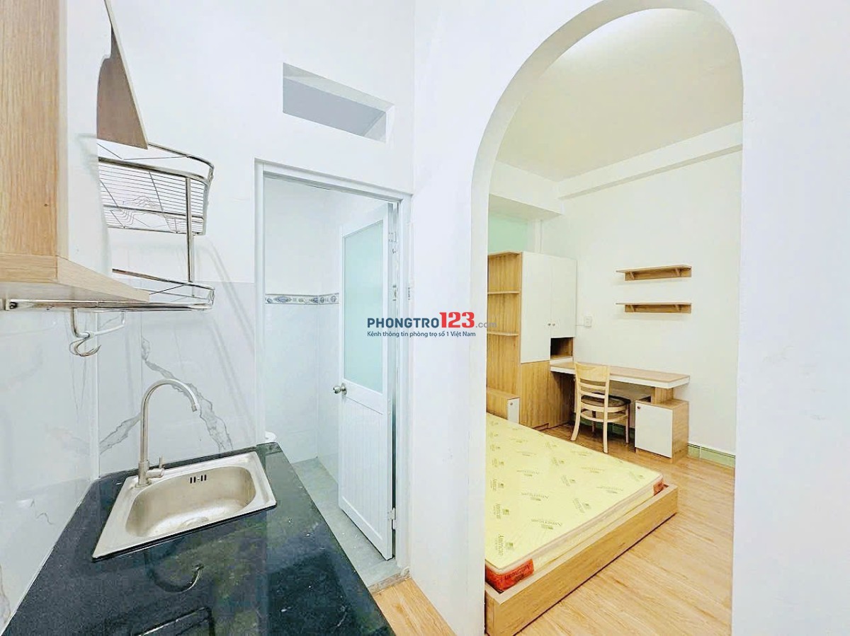 Cho thuê 1 phòng ngủ full nội thất ngay Bến Cát, Tân Bình