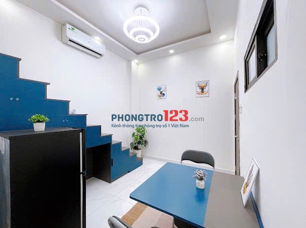 Cho thuê phòng có gác xinh xẻo, mới, sạch đẹp, yên tĩnh. Nguyễn Bặc, P3, Tân Bình.