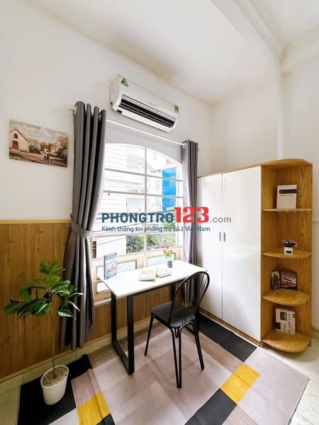 Cho thuê phòng cửa sổ thoáng Nơ Trang Long, gần Đh Văn Lang, chợ Bà Chiểu, gần Q1, Phú Nhuận, Gò Vấp