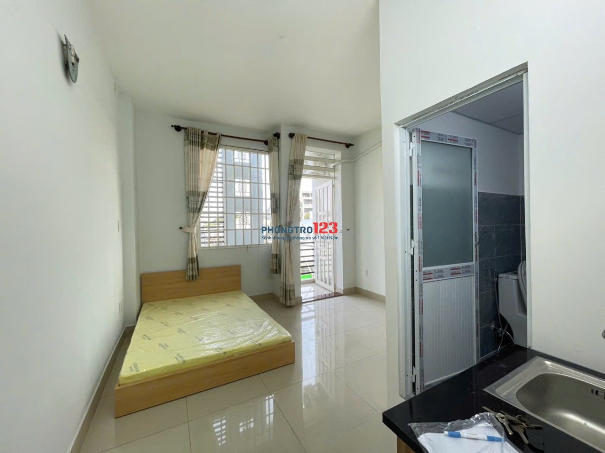 Cho thuê phòng cửa sổ thoáng Nơ Trang Long, gần Đh Văn Lang, chợ Bà Chiểu, gần Q1, Phú Nhuận, Gò Vấp