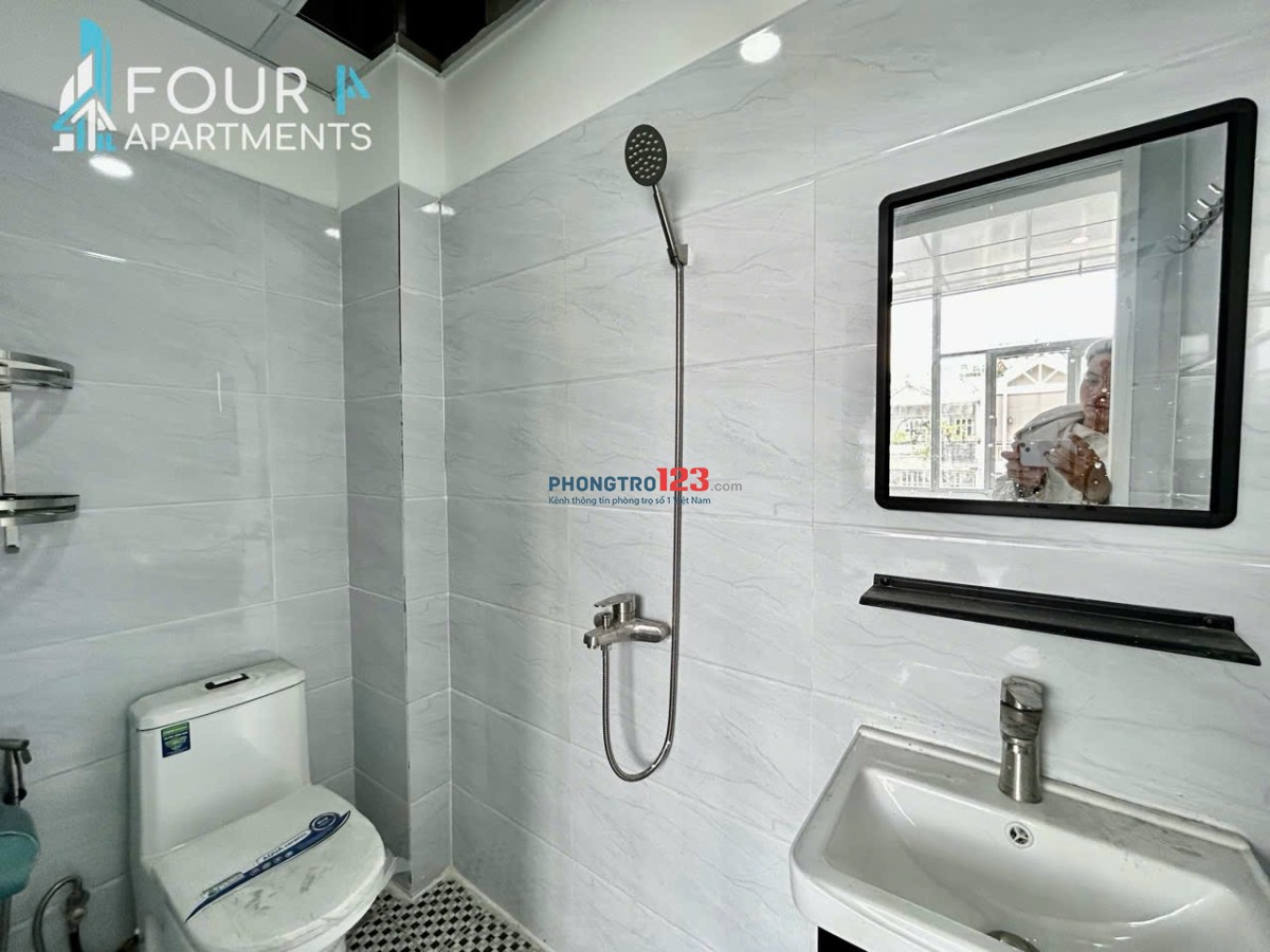 Khai Trương Phòng Full Nội Thất 30m2 Cửa Sổ Lớn Đường Đinh Bộ Lĩnh Gần ĐH Ngoại Thương Hutech GTVT