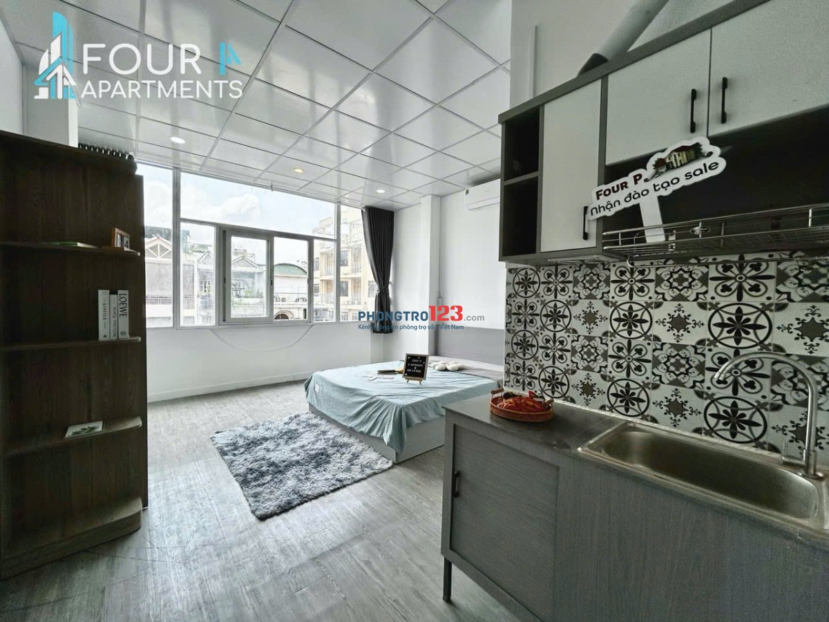 Khai Trương Phòng Full Nội Thất 30m2 Cửa Sổ Lớn Đường Đinh Bộ Lĩnh Gần ĐH Ngoại Thương Hutech GTVT