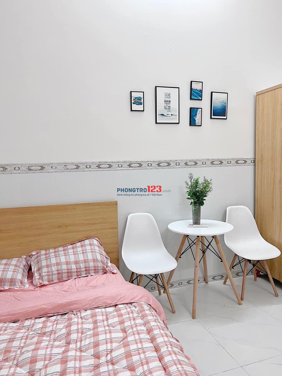 Cho thuê pn studio 35m2 mới TRỐNG 16/7. Nội thất đầy đủ, cửa vân tay