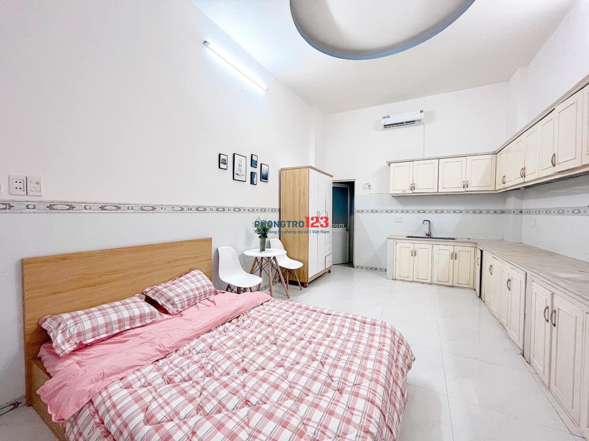 Cho thuê pn studio 35m2 mới TRỐNG 16/7. Nội thất đầy đủ, cửa vân tay