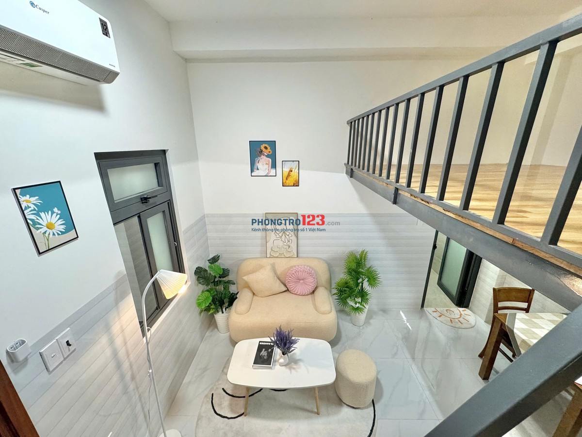 PHÒNG TRỌ FULL NỘI THẤT - GÁC CAO SAU LƯNG ĐH NGUYỄN TẤT THÀNH - VƯỜN LÀI