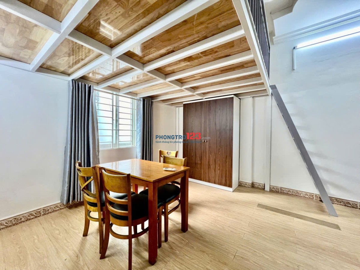 CHO THUÊ CĂN HỘ DUPLEX NỘI THẤT ĐẸP GẦN ĐẠI HỌC CÔNG THƯƠNG GIÁ CHỈ 5tr5