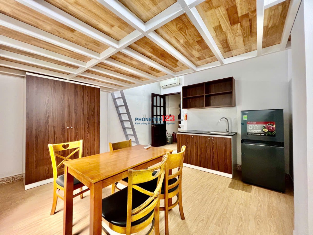 CHO THUÊ CĂN HỘ DUPLEX NỘI THẤT ĐẸP GẦN ĐẠI HỌC CÔNG THƯƠNG GIÁ CHỈ 5tr5