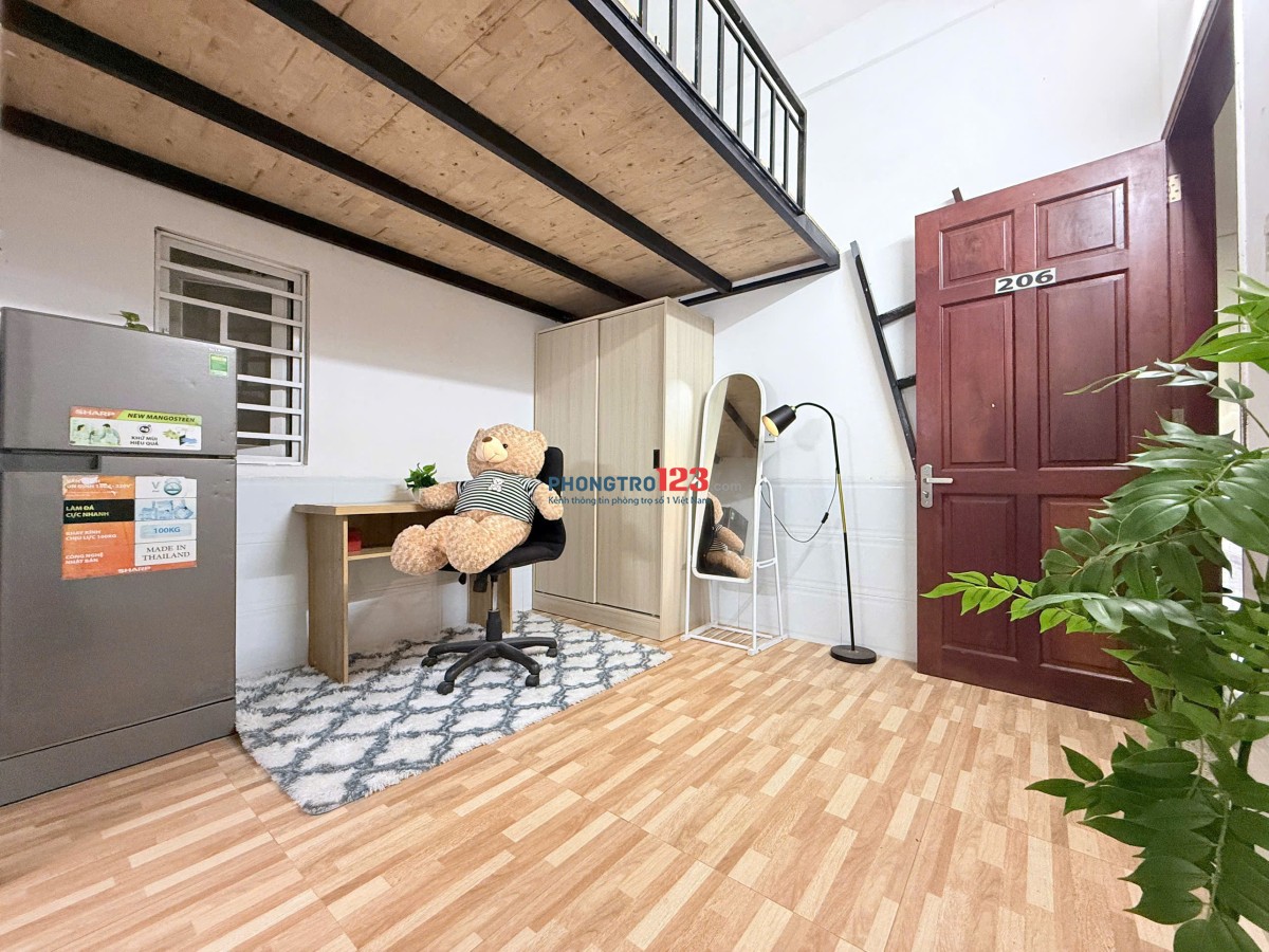 CHO THUÊ CĂN HỘ DUPLEX NỘI THẤT ĐẸP GẦN ĐẠI HỌC CÔNG THƯƠNG GIÁ CHỈ 4tr2