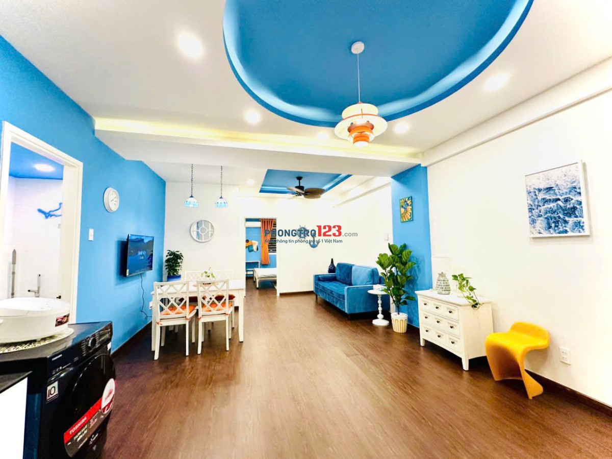 Cho thuê căn hộ 2PN 2WC, Dt 85m2. Có nội thất, Gần Thảo Cầm Viên, Chợ Thị Nghè, Lê Duẩn