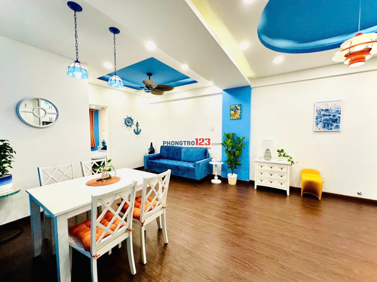 Cho thuê căn hộ 2PN 2WC, Dt 85m2. Có nội thất, Gần Thảo Cầm Viên, Chợ Thị Nghè, Lê Duẩn