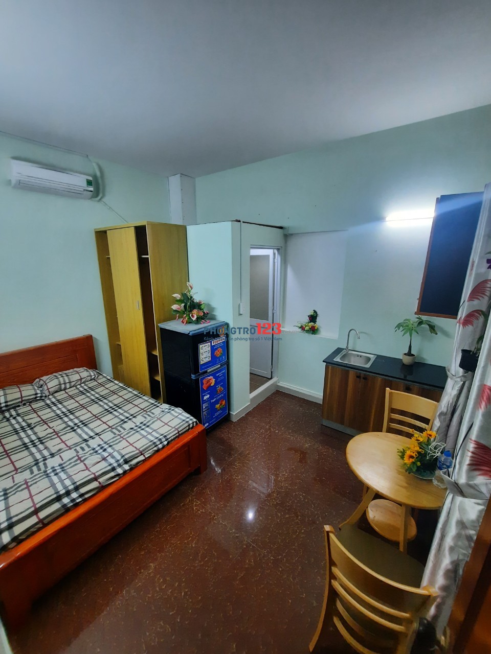 Cho thuê căn hộ 15m2 full nội thất, Khu K300, cạnh Lotter Cộng Hoà, Chợ Hoàng HoaThám
