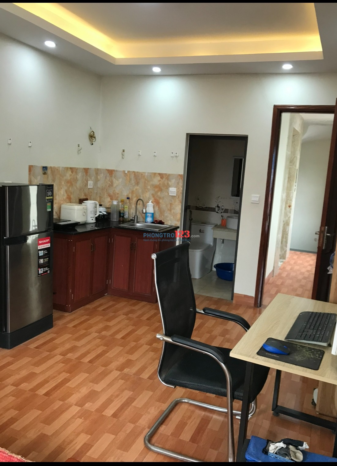 Ccmini- phòng trọ dt 30m2đủ đồ full nội thất,thiết kế đẹp, thang máy,cc cho thuê Đường Kim Giang.