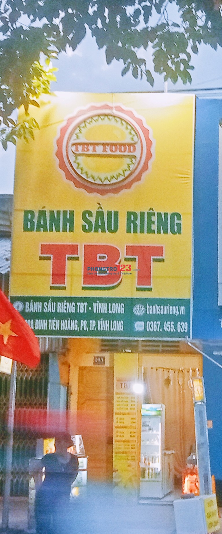 Cho thuê nhà mặt tiền mặt bằng kinh doanh khu vực ngã 4 trung tâm thành phố Vĩnh Long