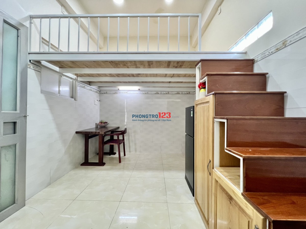 PHÒNG GÁC LỮNG 25m2 FULL NỘI THẤT KHUÔNG VIỆT TÂN PHÚ