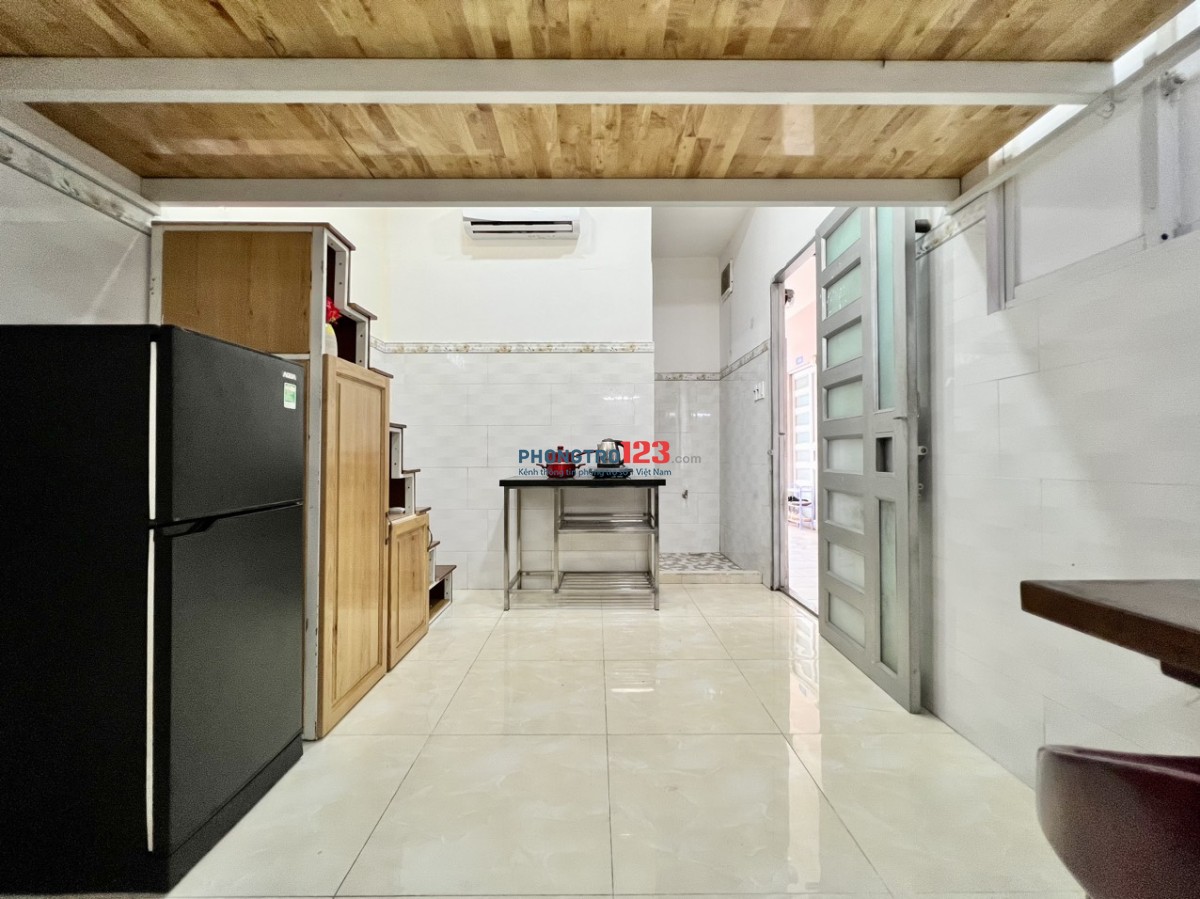 PHÒNG GÁC LỮNG 25m2 FULL NỘI THẤT KHUÔNG VIỆT TÂN PHÚ