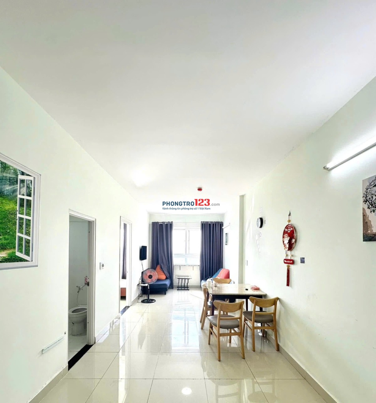 Chung cư IDICO, đường Lũy Bán Bích: 71m2, 2p ngủ, 9tr, nhà mới