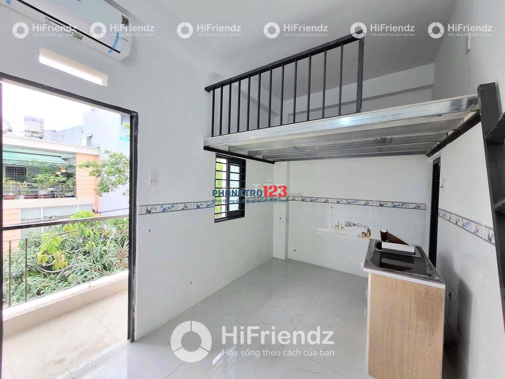 Cho Thuê phòng trọ gác có bancol _ Máy Lạnh _ Gần Tên Lửa Aeon Bình Tân _ Ở Được 3 người