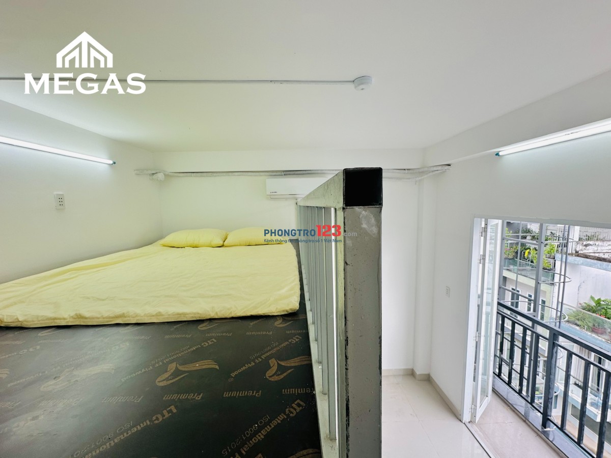 PHÒNG GÁC + BAN CÔNG GIÁ RẺ - MỚI XÂY 100% - FULL NỘI THẤT - NGAY ĐH CÔNG NGHIỆP MỚI