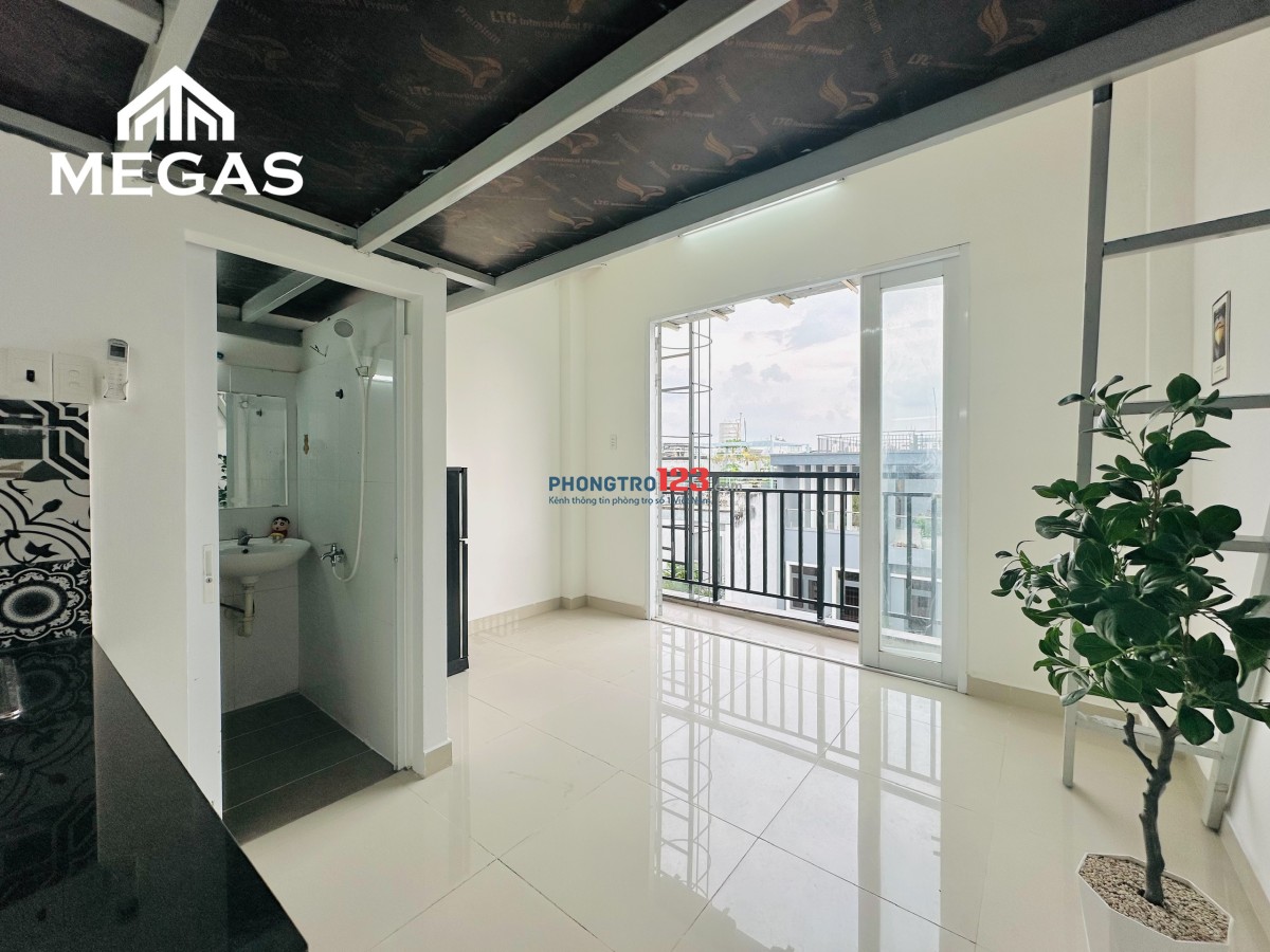 PHÒNG GÁC + BAN CÔNG GIÁ RẺ - MỚI XÂY 100% - FULL NỘI THẤT - NGAY ĐH CÔNG NGHIỆP MỚI
