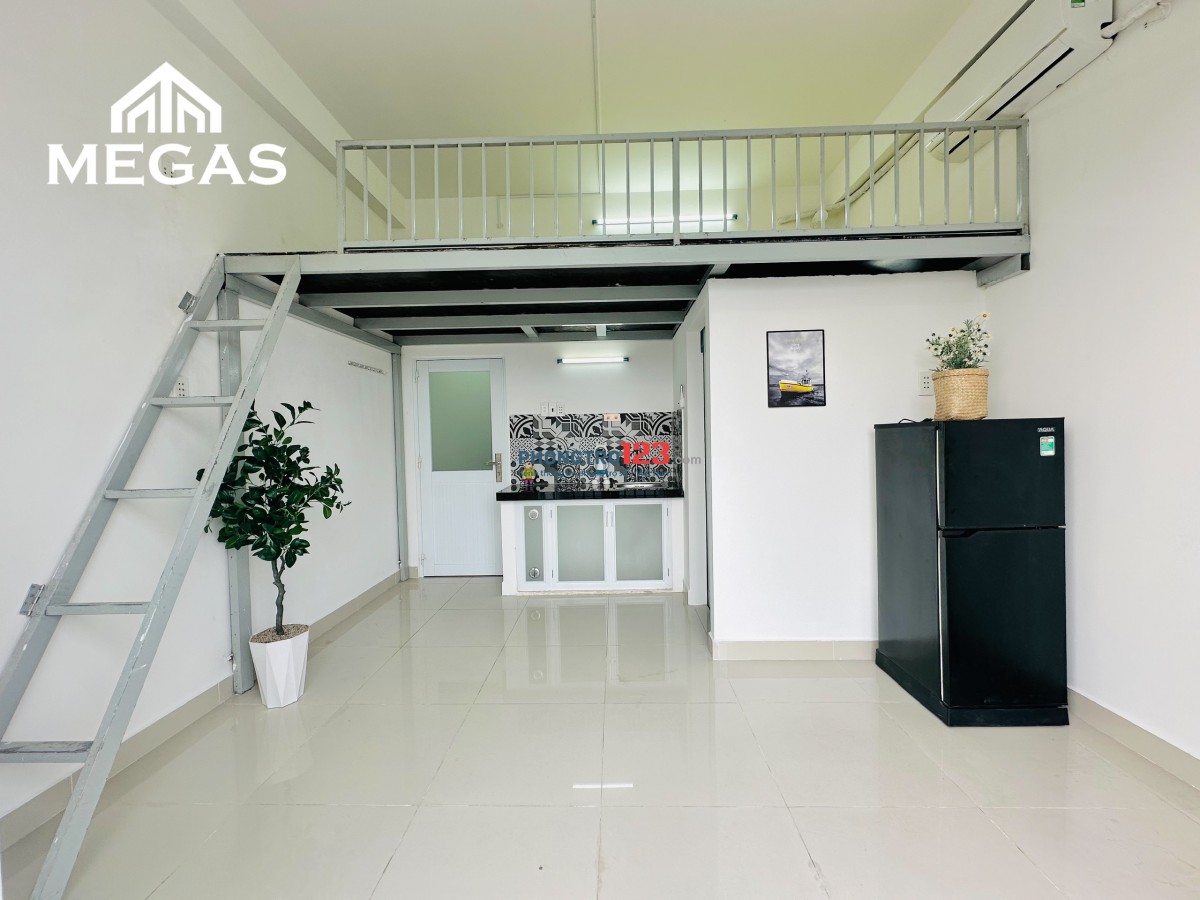 PHÒNG GÁC + BAN CÔNG GIÁ RẺ - MỚI XÂY 100% - FULL NỘI THẤT - NGAY ĐH CÔNG NGHIỆP MỚI