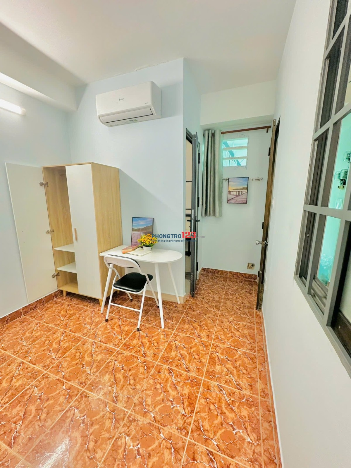 Phòng 14m2 - 20m2, toilet riêng, máy lạnh, Nguyễn Giản Thanh, quận 10.