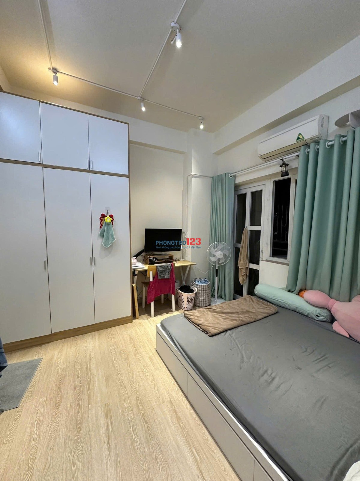 Chung cư Lữ Gia, P15, Quận 11,NT,2pn 2wc,75m2, giá 13tr/th.