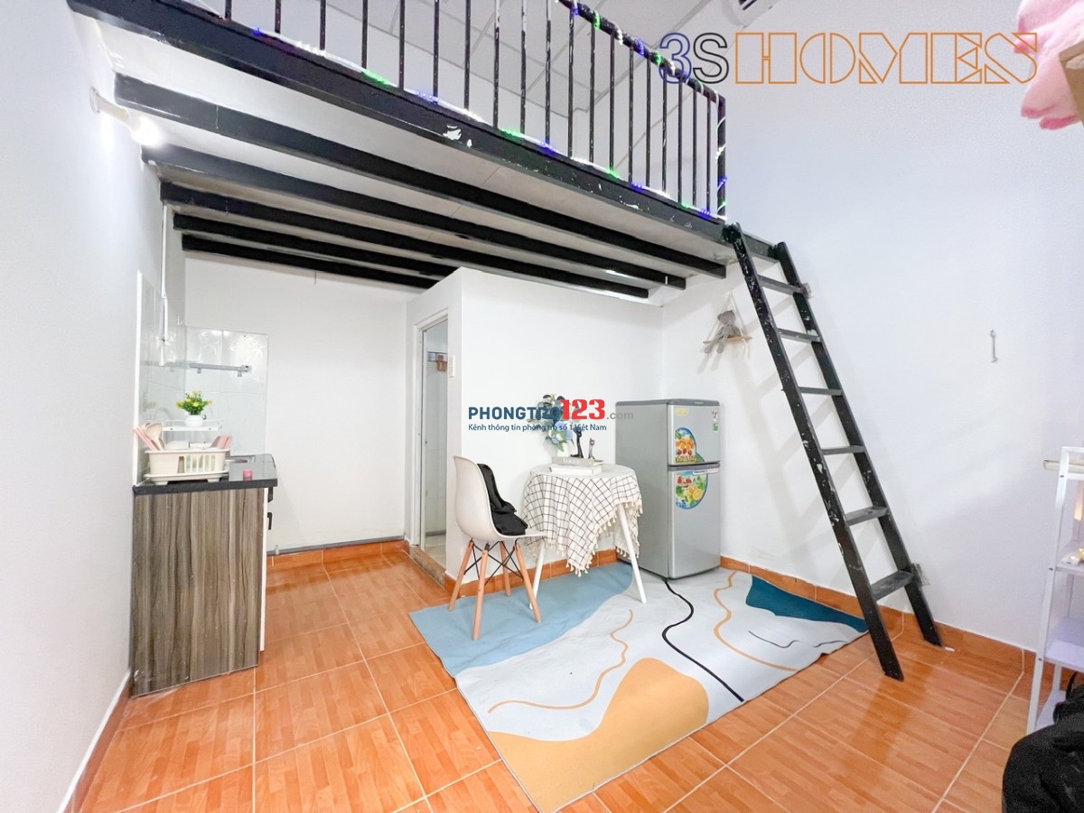 Phòng gác cao 2m giá rẻ gần Tân Sơn, sân Gofl, Phạm Văn Bạch, Bùi Quang Là, Nguyễn Tư Giản