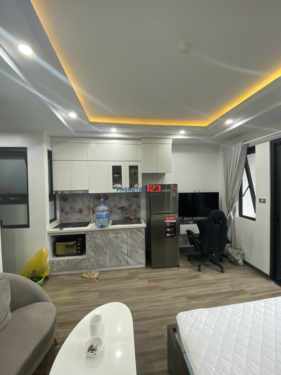 Cho thuê Căn hộ dịch vụ Studio siêu đẹp Full đồ tại Ngõ 193 Trích Sài, Tây Hồ. Chỉ 6.5tr