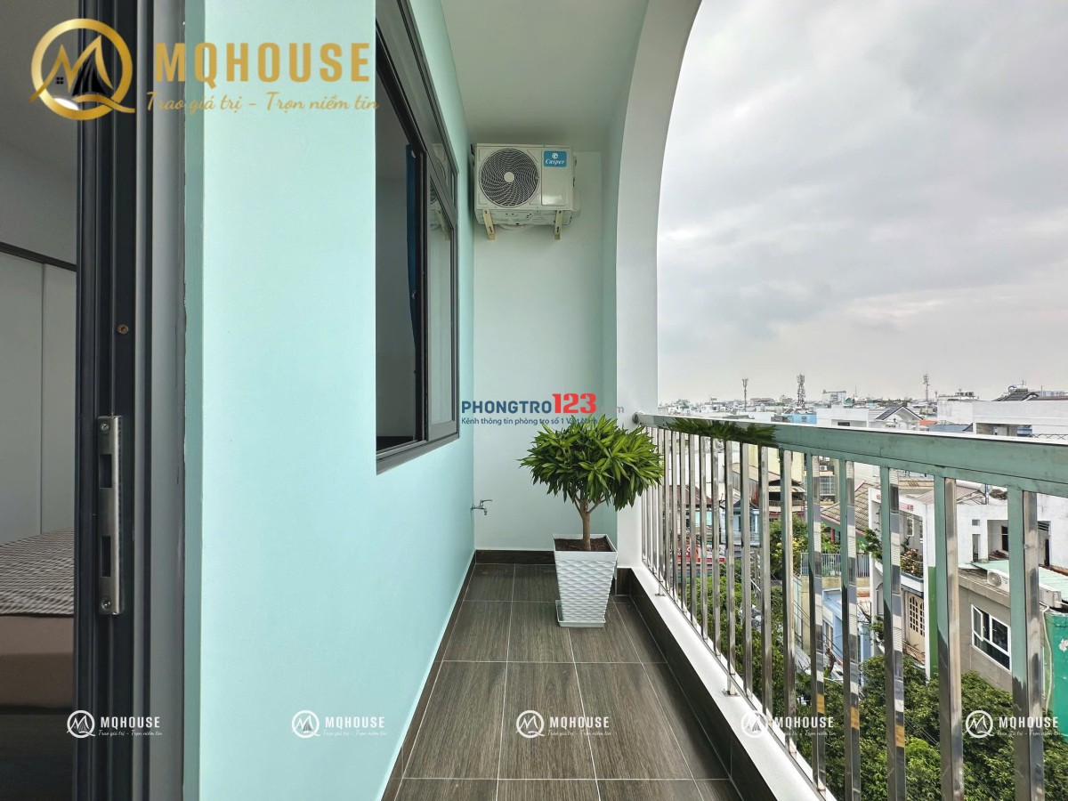 Cho thuê căn hộ ban công Full NT mới 100% ở Luỹ Bán Bích, Tân Phú