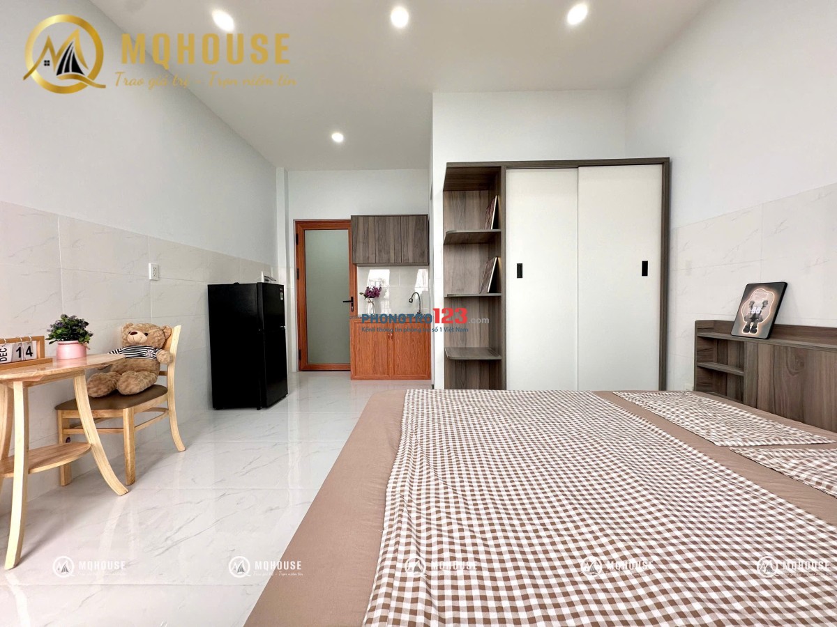 Cho thuê căn hộ ban công Full NT mới 100% ở Luỹ Bán Bích, Tân Phú