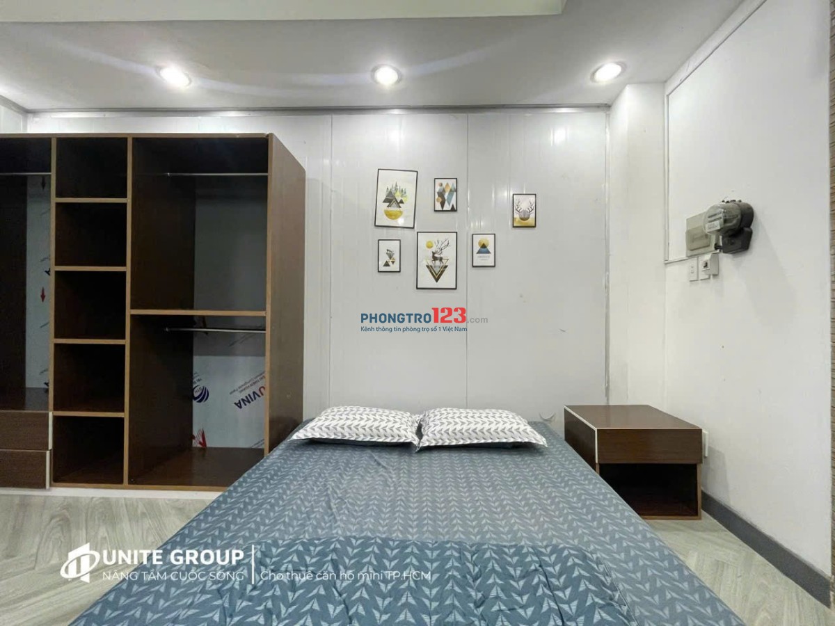 Trống 1PN 40m2 Giếng trời Hoàng Hoa Thám, Quận Bình Thạnh, gần Chợ Bà Chiểu, Gò Vấp, Phú Nhuận