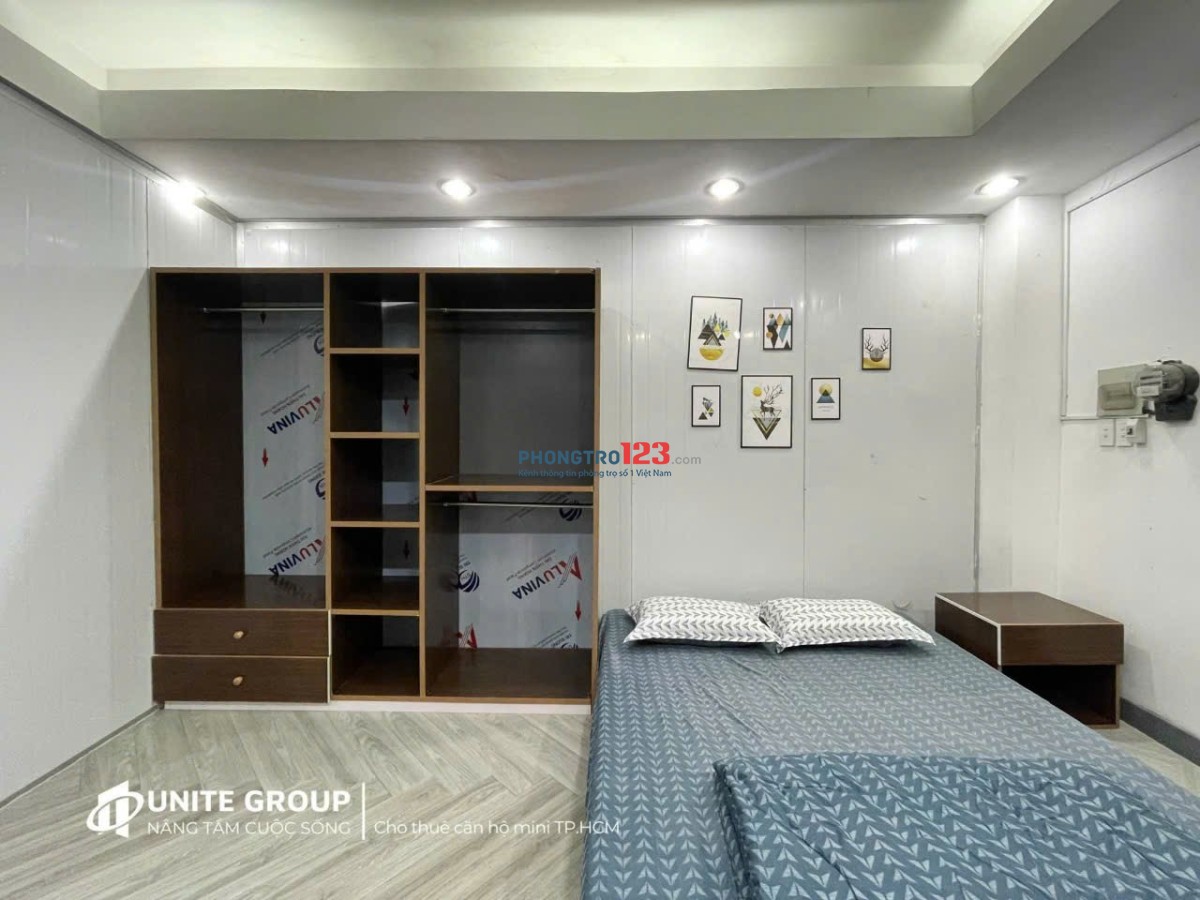 Trống 1PN 40m2 Giếng trời Hoàng Hoa Thám, Quận Bình Thạnh, gần Chợ Bà Chiểu, Gò Vấp, Phú Nhuận