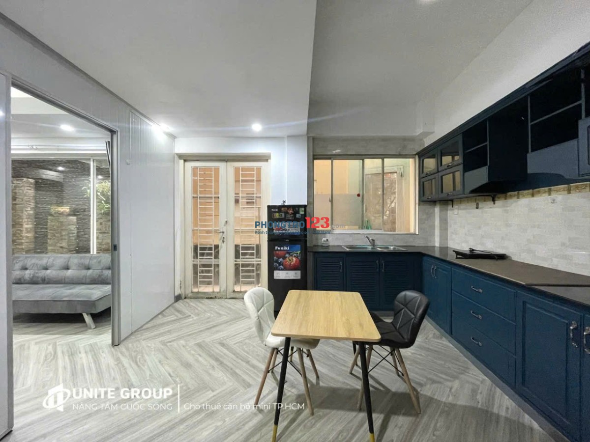 Trống 1PN 40m2 Giếng trời Hoàng Hoa Thám, Quận Bình Thạnh, gần Chợ Bà Chiểu, Gò Vấp, Phú Nhuận