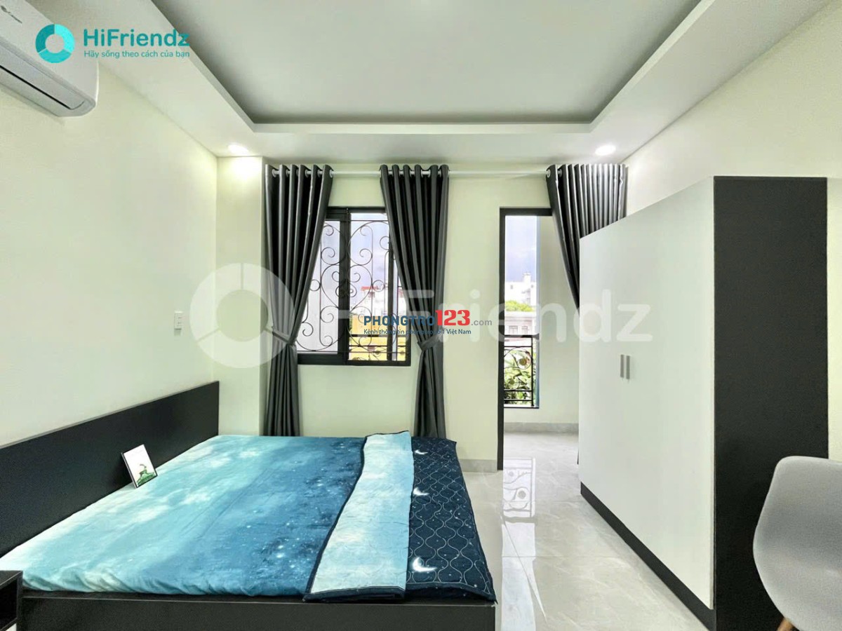 PHÒNG GIÁ RẺ - BAN CÔNG - FULL NỘI THẤT MỚI XÂY NGAY MẶT ĐƯỜNG TRƯỜNG CHINH - CVPM QUANG TRUNG