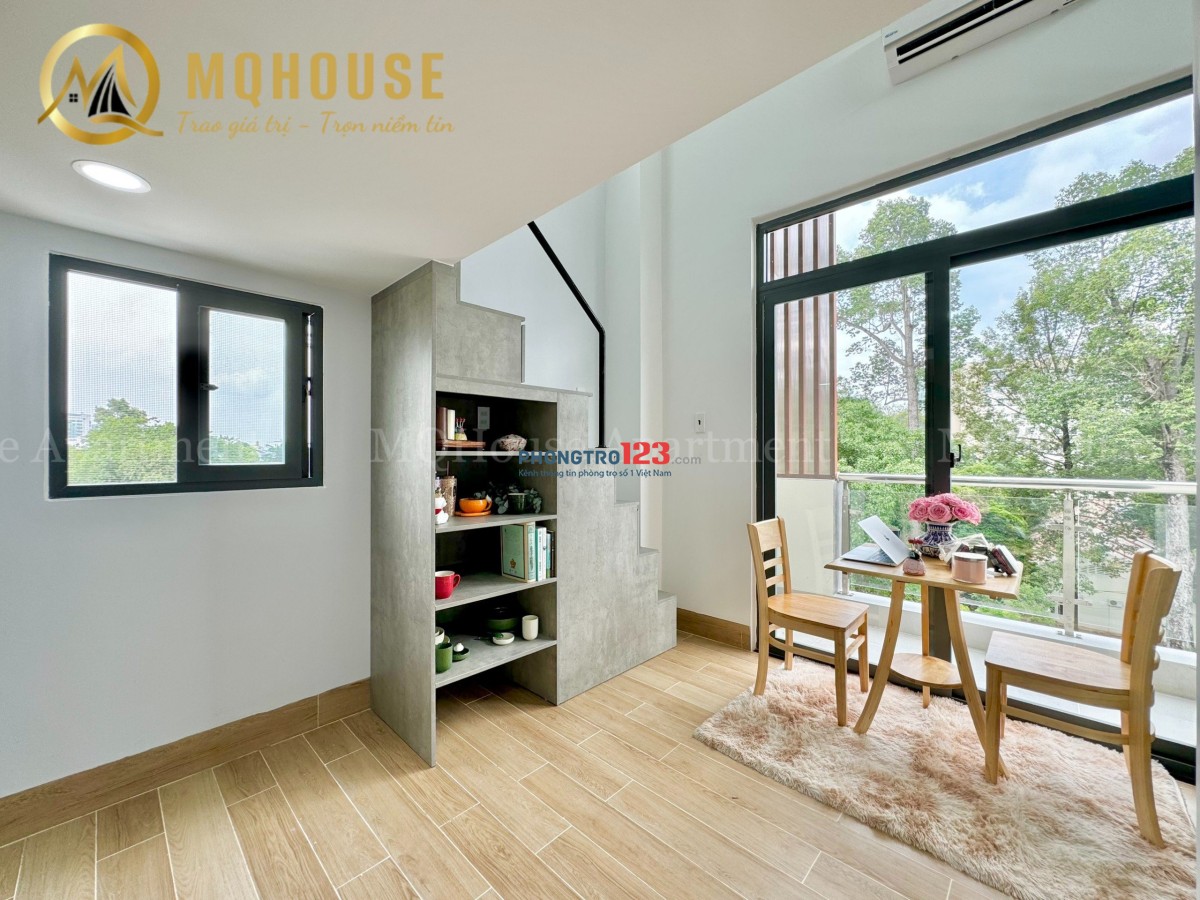 CHO THUÊ CHDV DUPLEX BAN CÔNG/CỬA SỔ THOÁNG NGAY CV GIA ĐỊNH - SÂN BAY