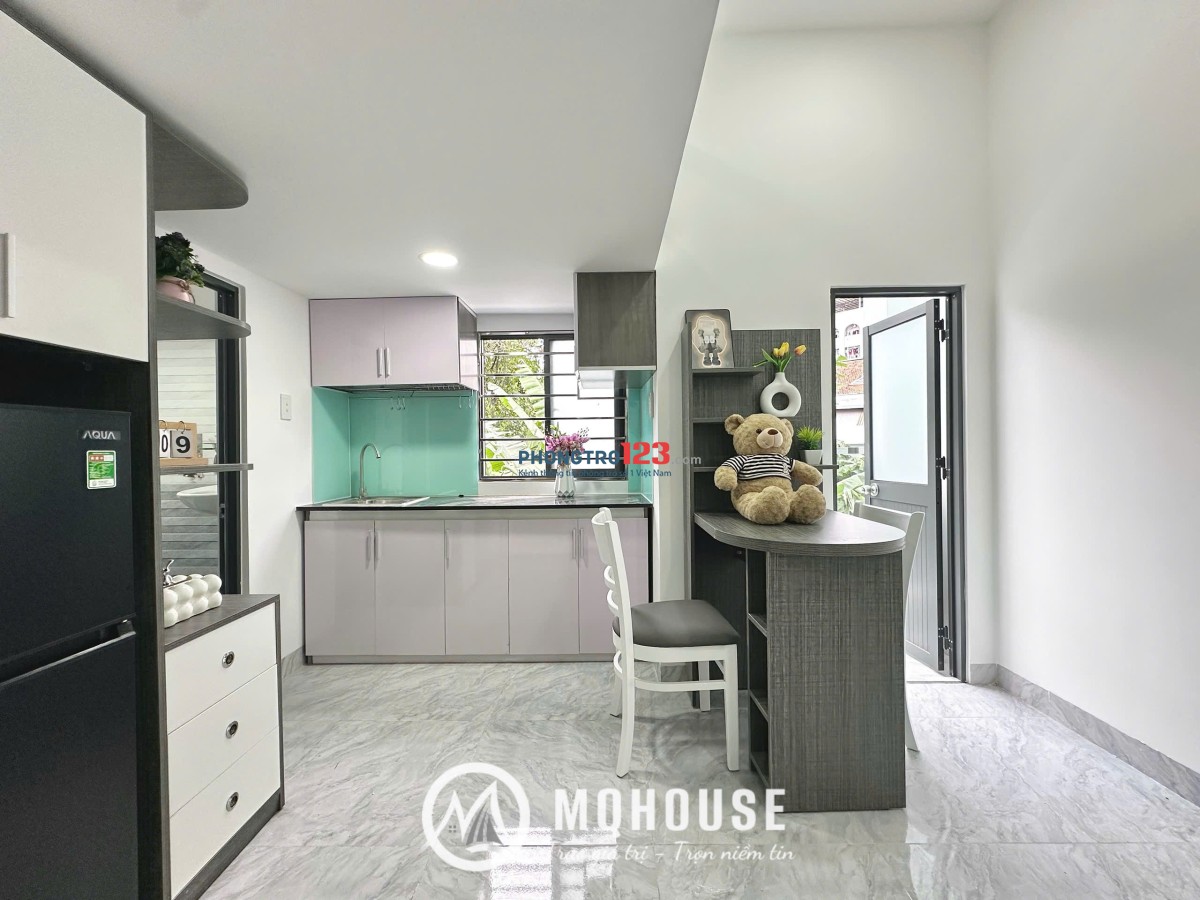 CHO THUÊ DUPLEX BAN CÔNG MỚI 100% FULL NỘI THẤT ĐẸP NGAY ĐH VĂN HIẾN - ÂU CƠ