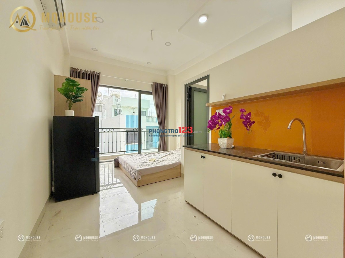 CHO THUÊ CHDV STUDIO BAN CÔNG MỚI 100% NGAY BỜ KÈ HOÀNG SA - TRƯỜNG SA GIÁP PHÚ NHUẬN, Q3