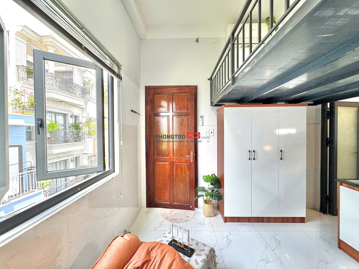 CHO THUÊ PHÒNG GIÁ RẺ - FULL NỘI THẤT - CỬA SỔ TRỜI NGAY NGUYỄN VĂN KHỐI - CV LÀNG HOA - THỐNG NHẤT