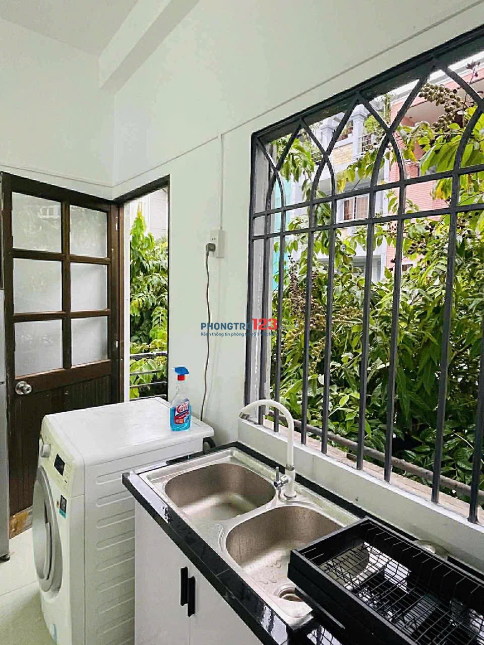 CĂN HỘ BAN CÔNG CỬA SỔ - RỘNG 40M2 - GẦN ĐH VĂN LANG - FULL NỘI THẤT - MÁY GIẶT RIÊNG