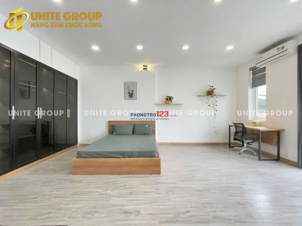 Cho thuê căn hộ studio ban công/ cửa sổ, full nội thất tại p.Tân Quy, q.7 gần Lotte, RMIT, TDTU