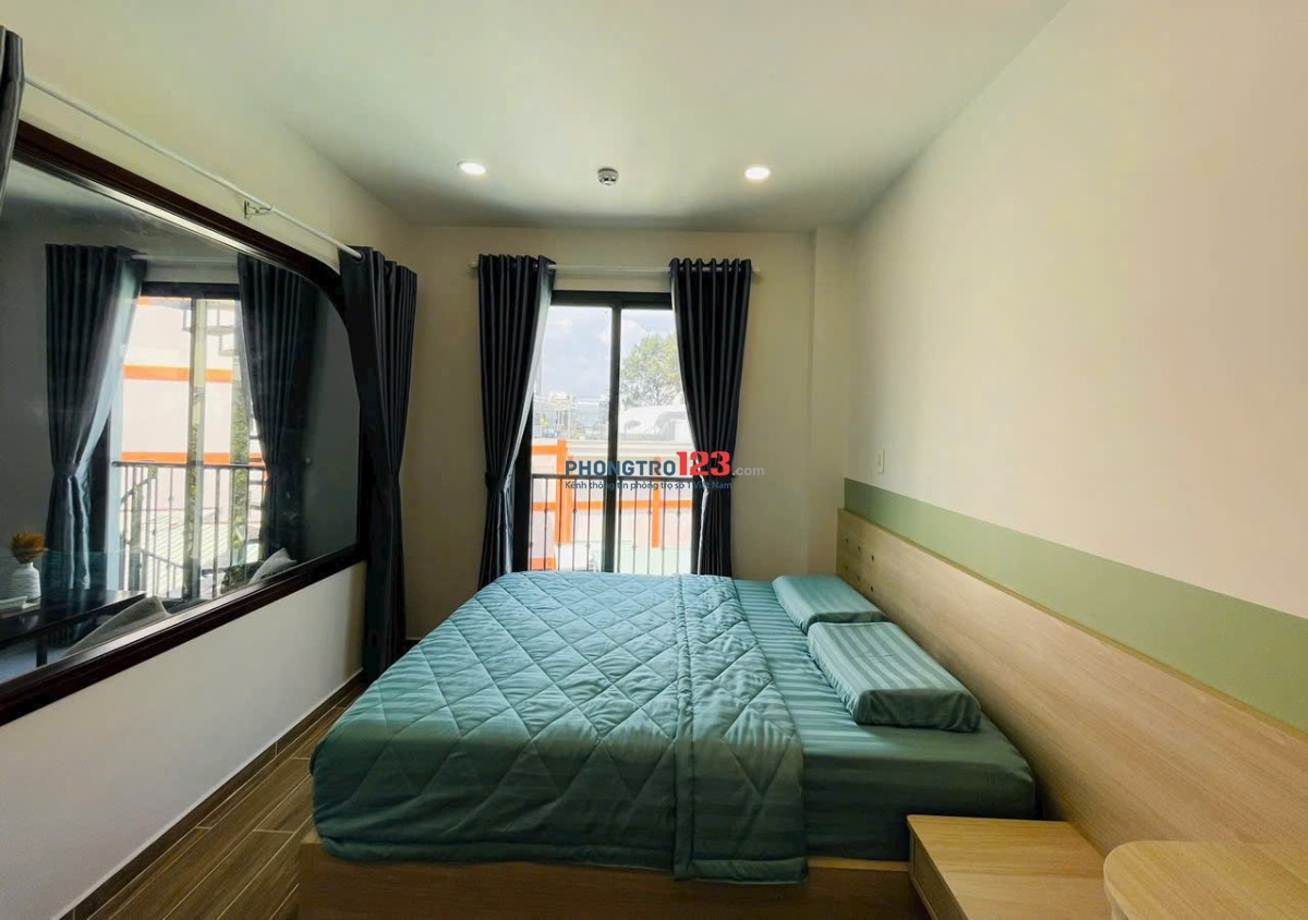 Thuê ngay 1PN Ban công 35m2 tại Nguyễn văn đậu gần chợ Bà Chiểu