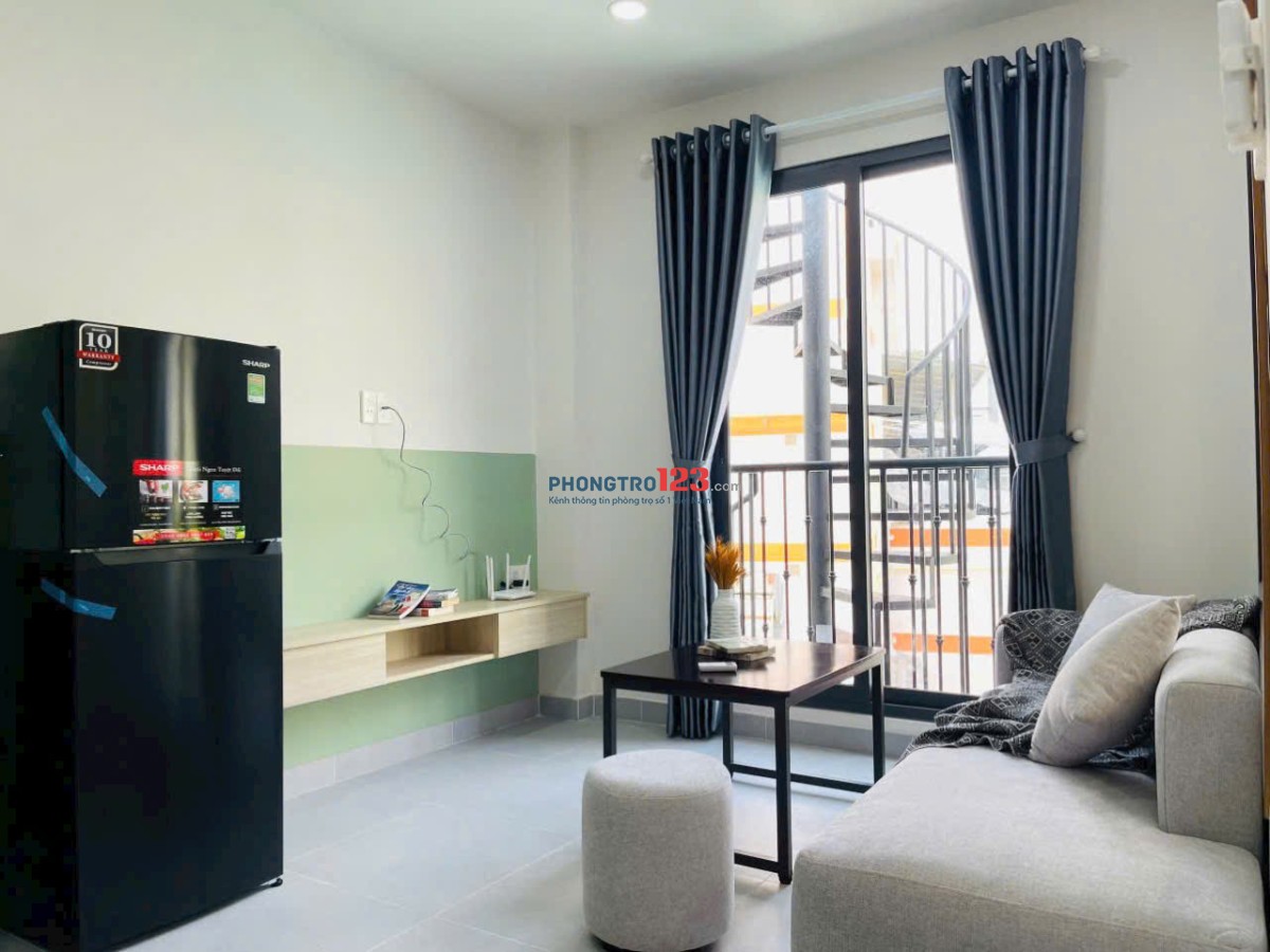 Thuê ngay 1PN Ban công 35m2 tại Nguyễn văn đậu gần chợ Bà Chiểu