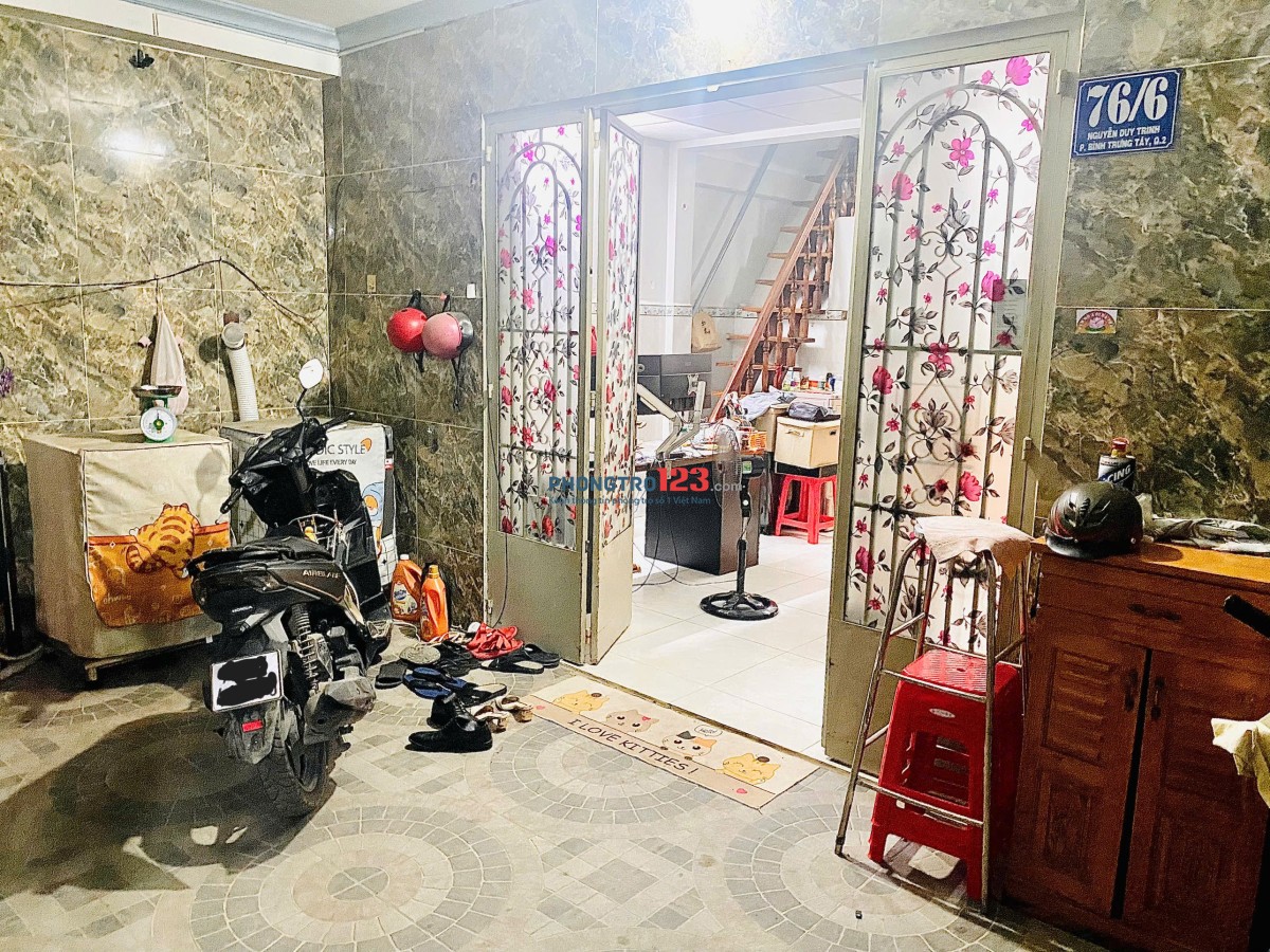 Cho thuê nguyên tầng lầu – nhà nguyên căn, an ninh, thoải mái giờ giấc (chủ ở dưới)