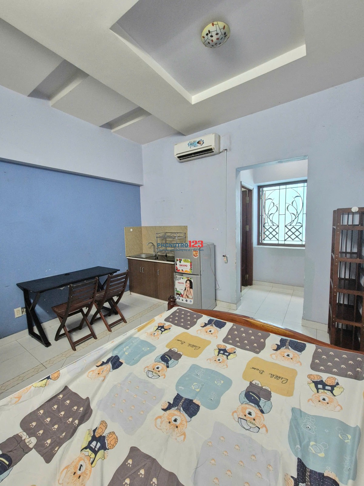 Phòng full nội thất y hình, free 2 xe máy, Thống Nhất, Nguyễn Xuân Khoát, 25m2, 3.8tr