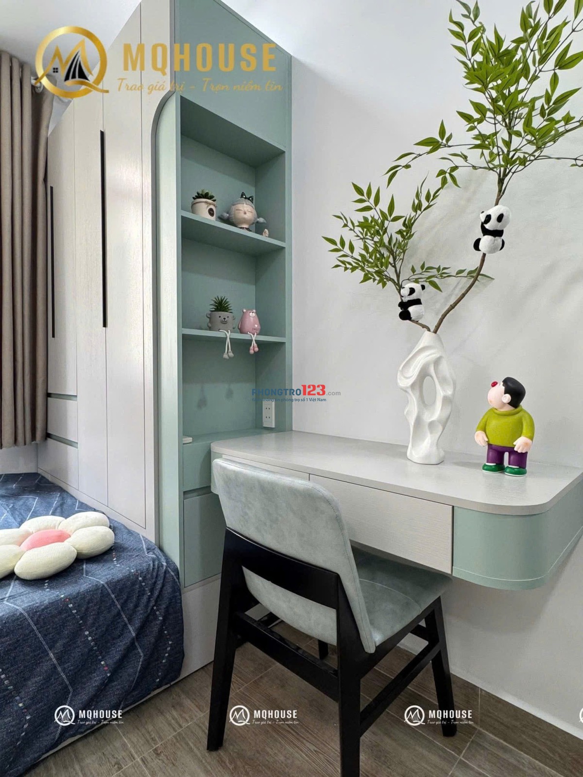 Khai trương siêu phẩm phòng đầy đủ nội thất hiện đại ban công thoáng mát Hoàng Sa Q1