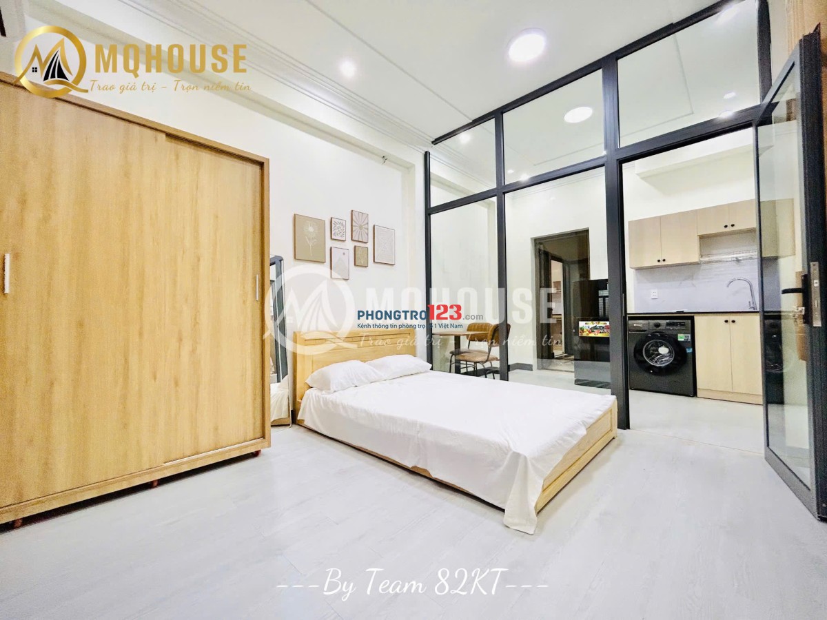 CĂN HỘ 1PN VÁCH KÍNH FULL NỘI THẤT BAN CÔNG & CỬA SỔ THOÁNG MÁT